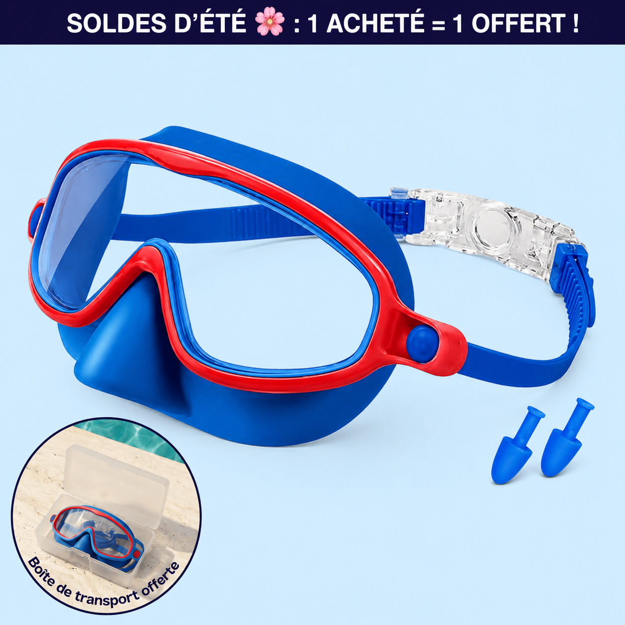 Lunettes de natation à clipser