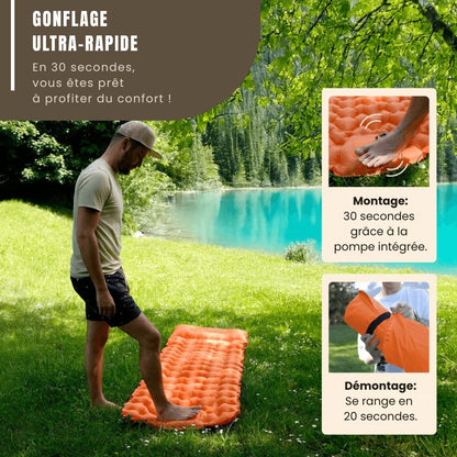 Matelas gonflable - Ultra léger et compact