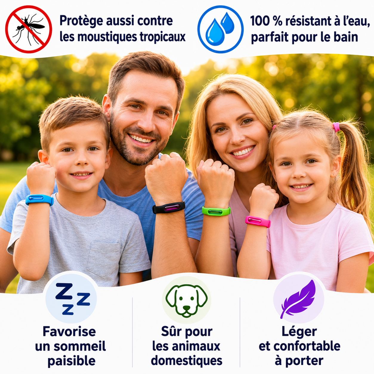Bracelet anti-moustique