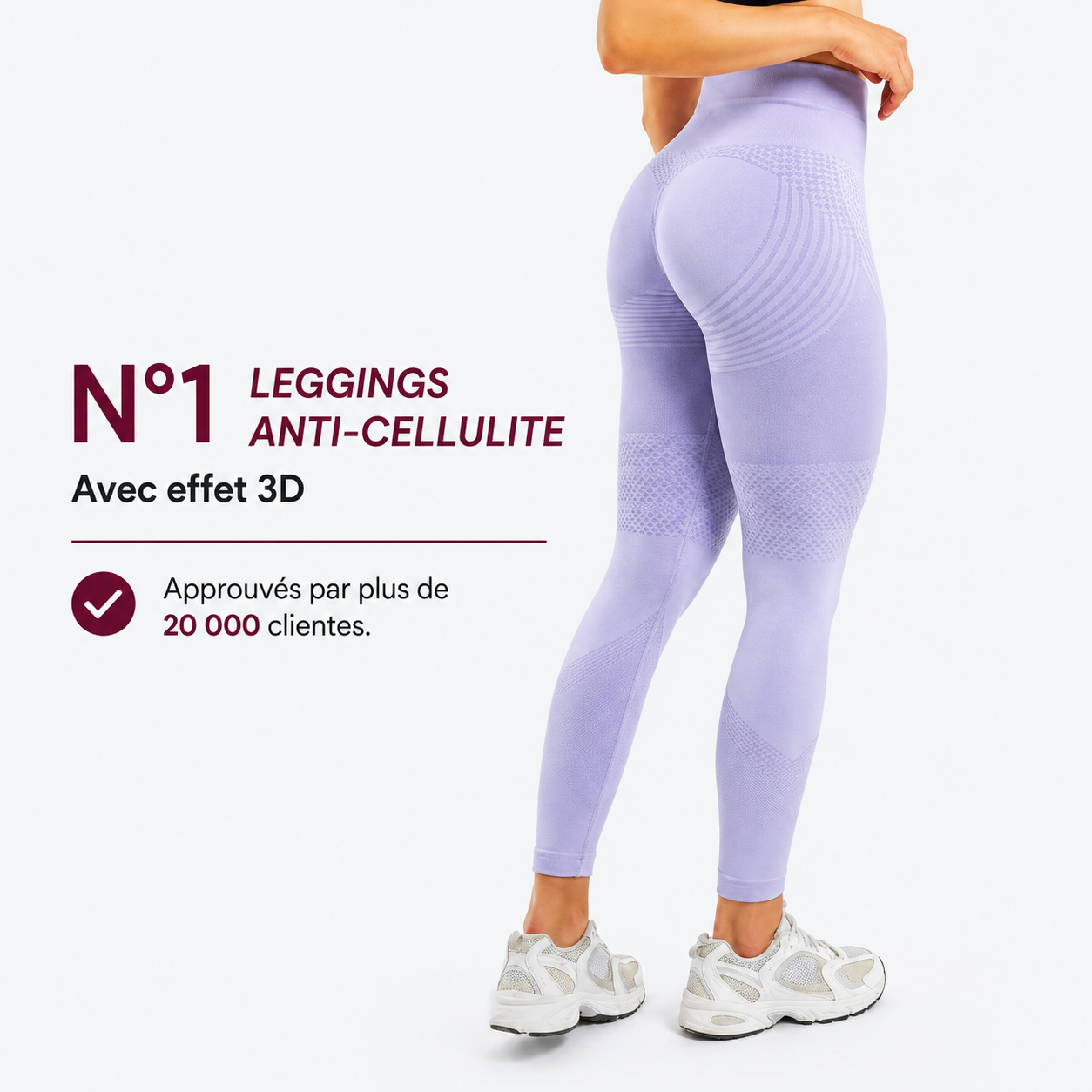 Legging gainant 3D – Effet push-up et anti-cellulite