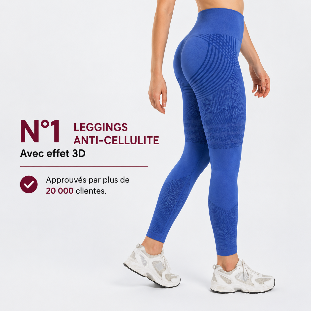 Legging gainant 3D – Effet push-up et anti-cellulite