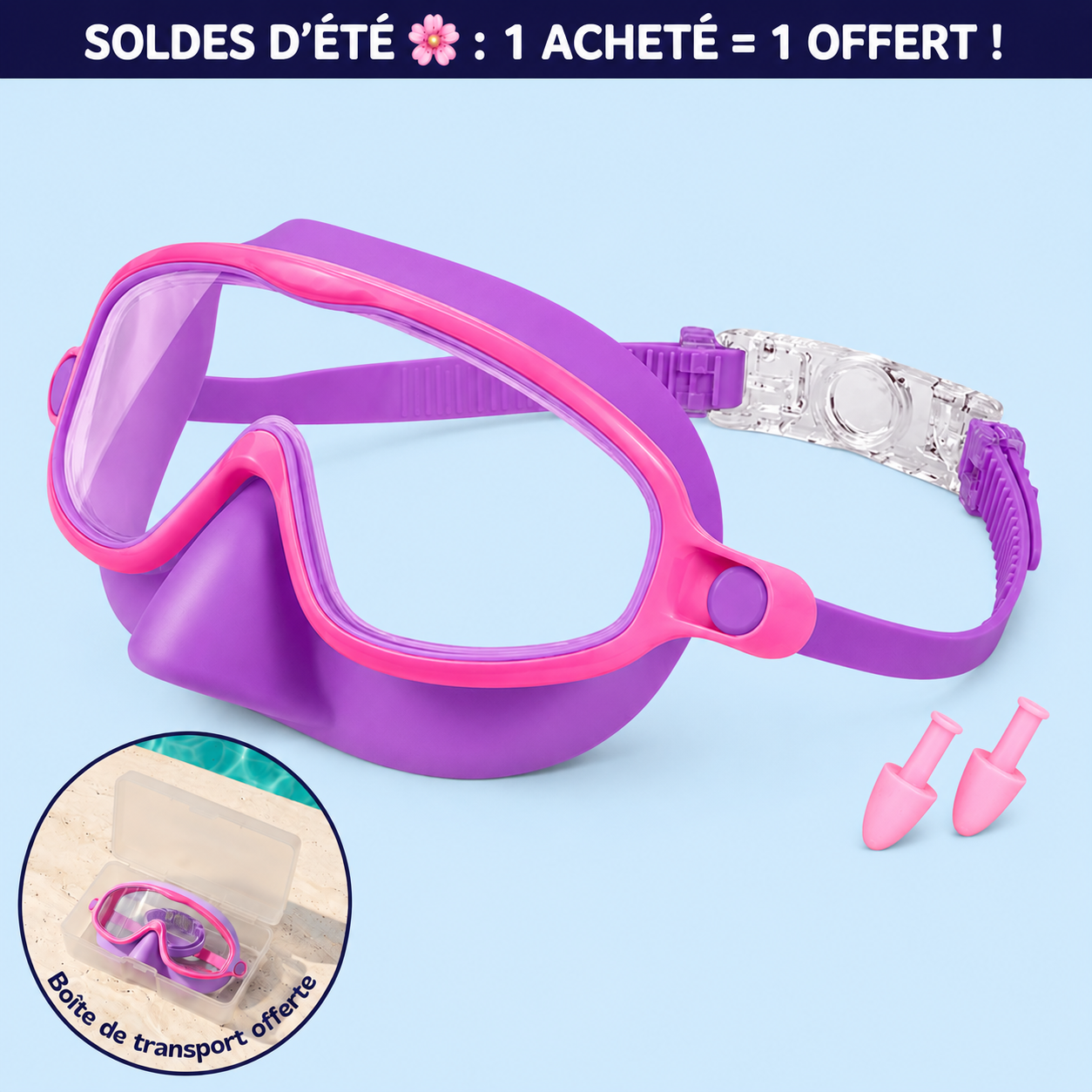 Lunettes de natation à clipser