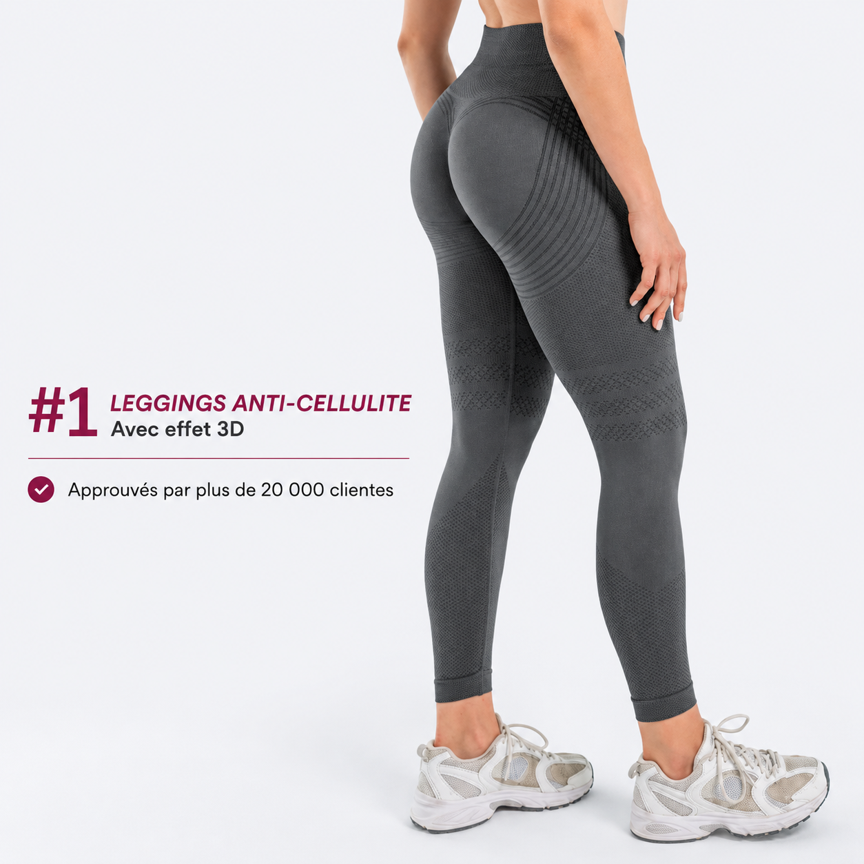 Legging gainant 3D – Effet push-up et anti-cellulite