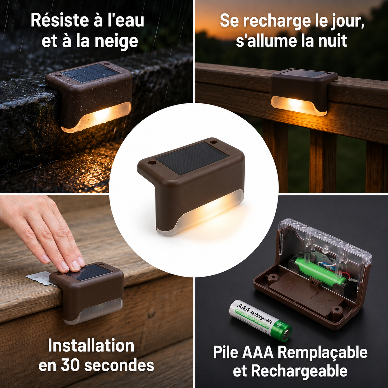 Lampe solaire extérieure