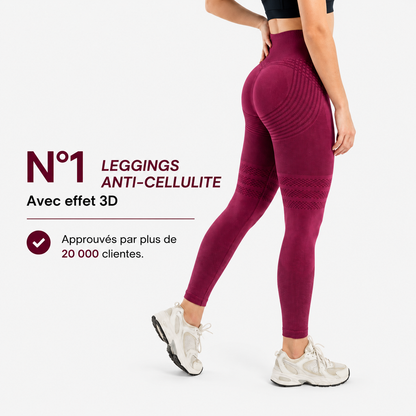 Legging gainant 3D – Effet push-up et anti-cellulite