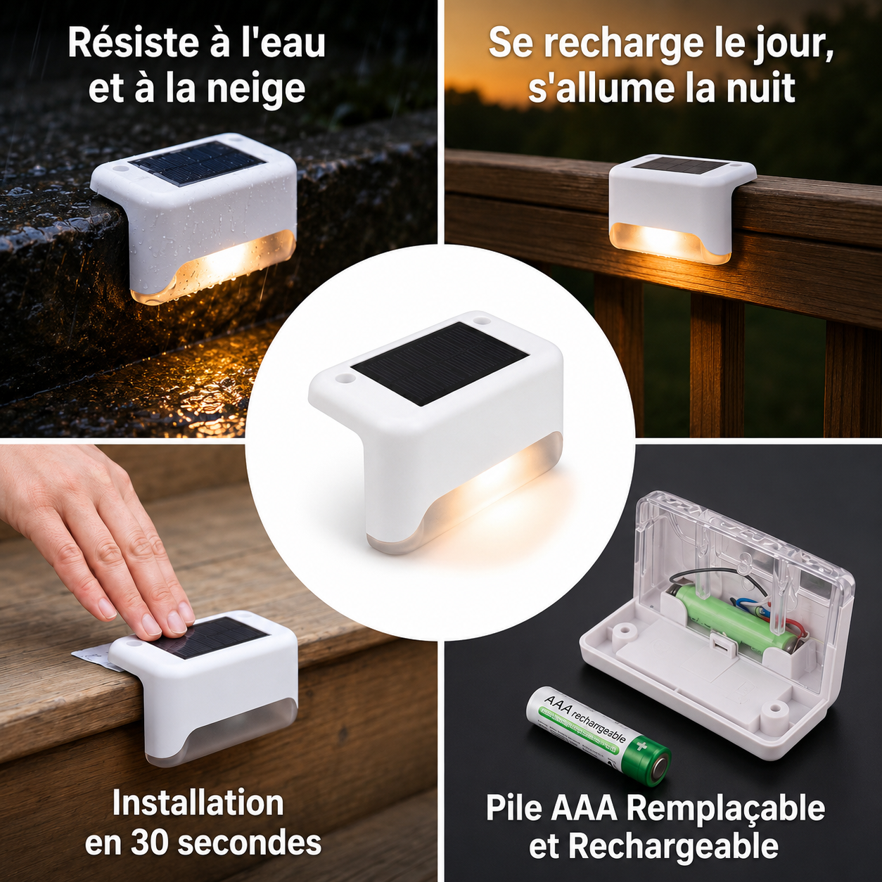 Lampe solaire extérieure
