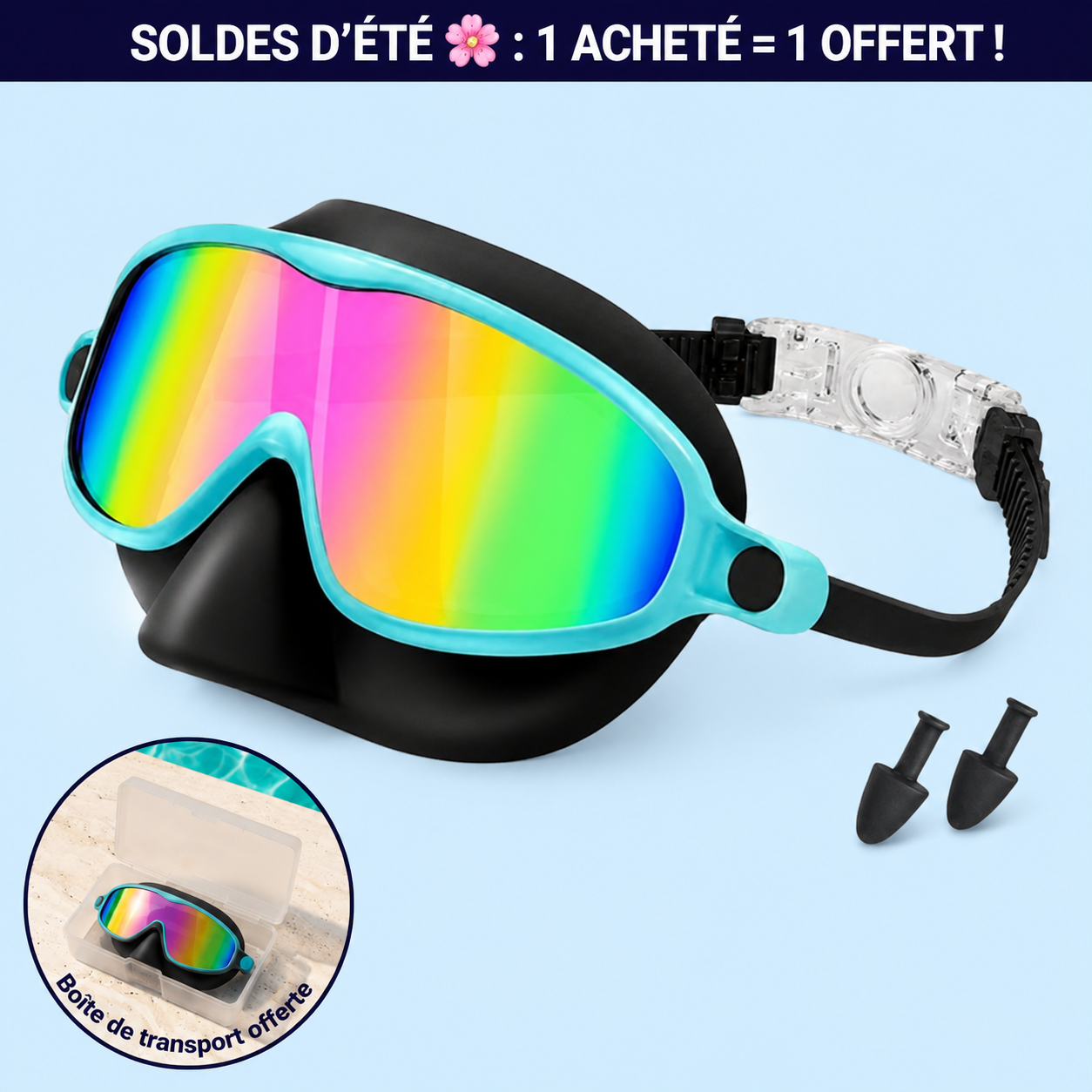 Lunettes de natation à clipser