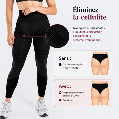 Legging gainant 3D – Effet push-up et anti-cellulite