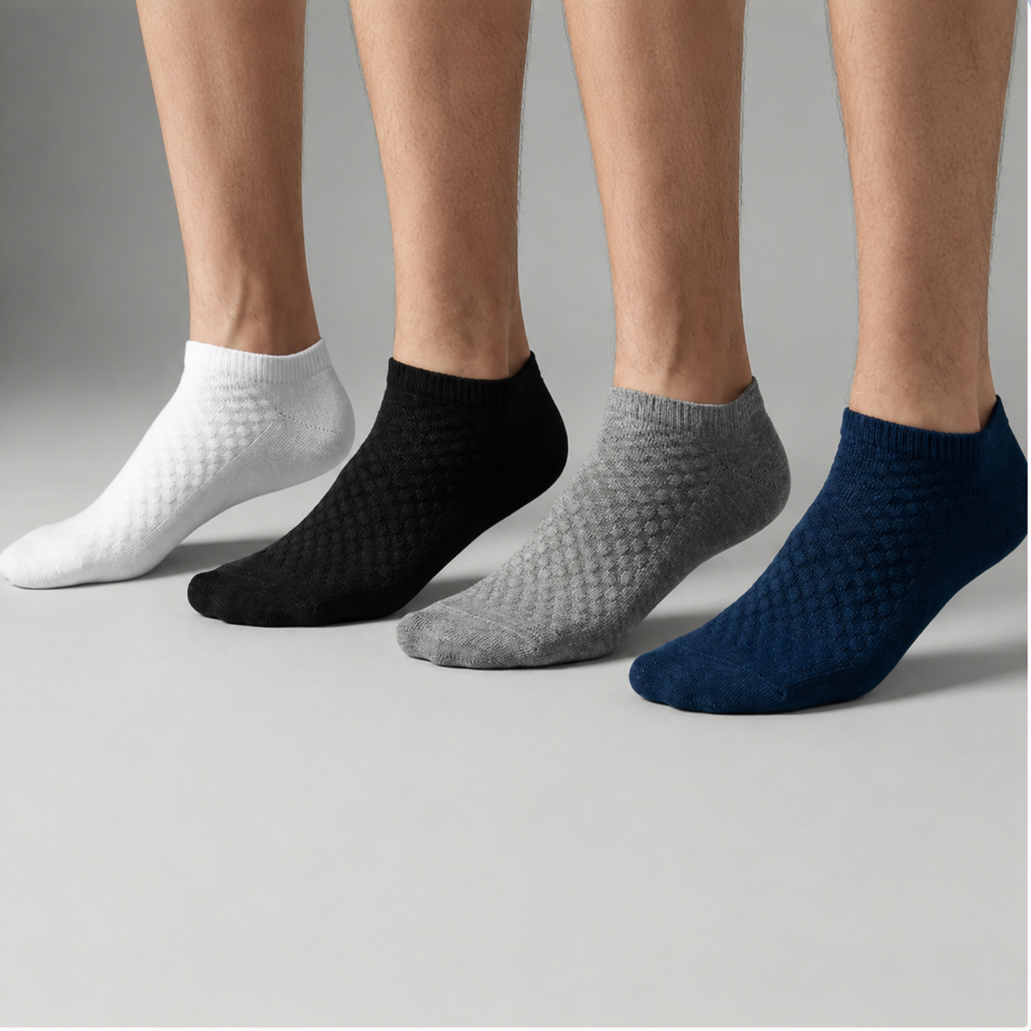 Chaussettes courtes haut de gamme en fibre de bambou