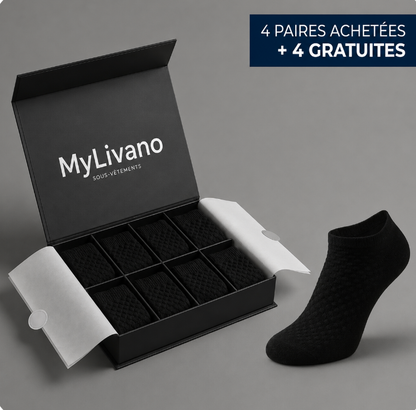 Chaussettes courtes haut de gamme en fibre de bambou
