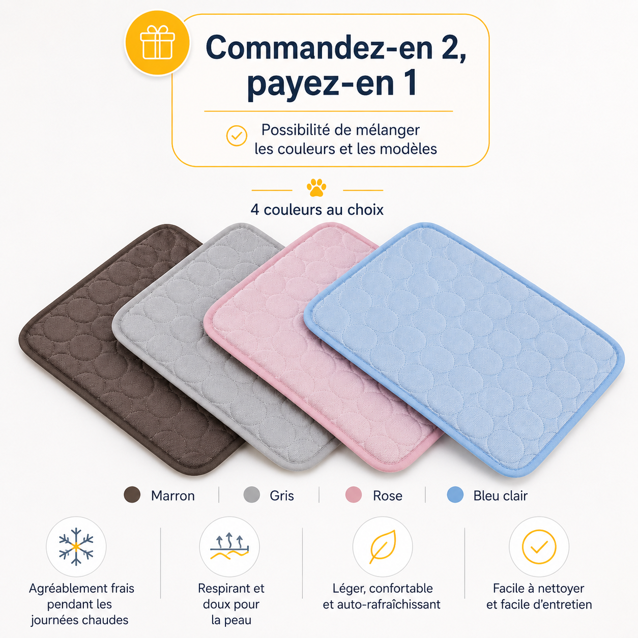 Tapis rafraîchissant pour l'été
